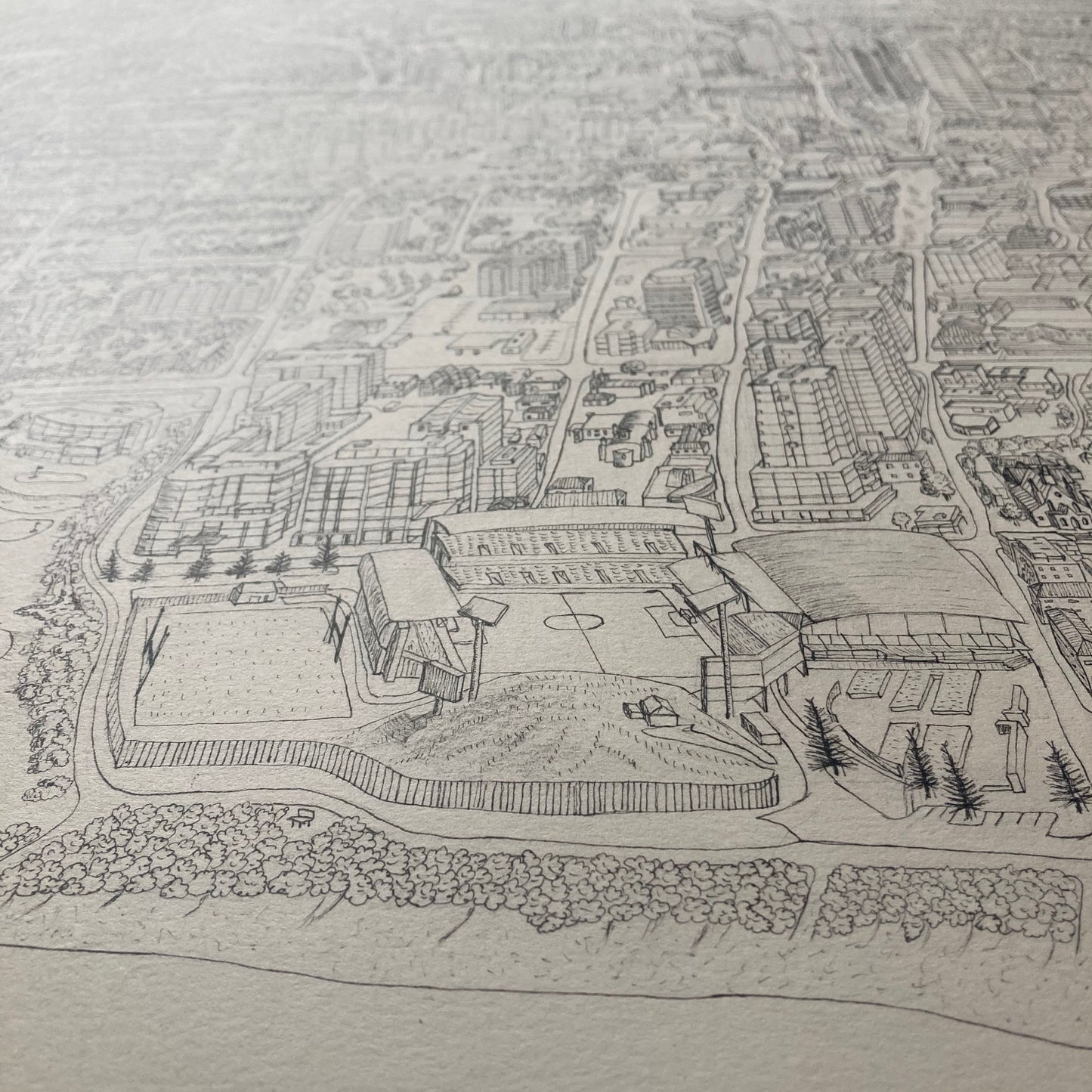 The Wollongong Map - Black & White