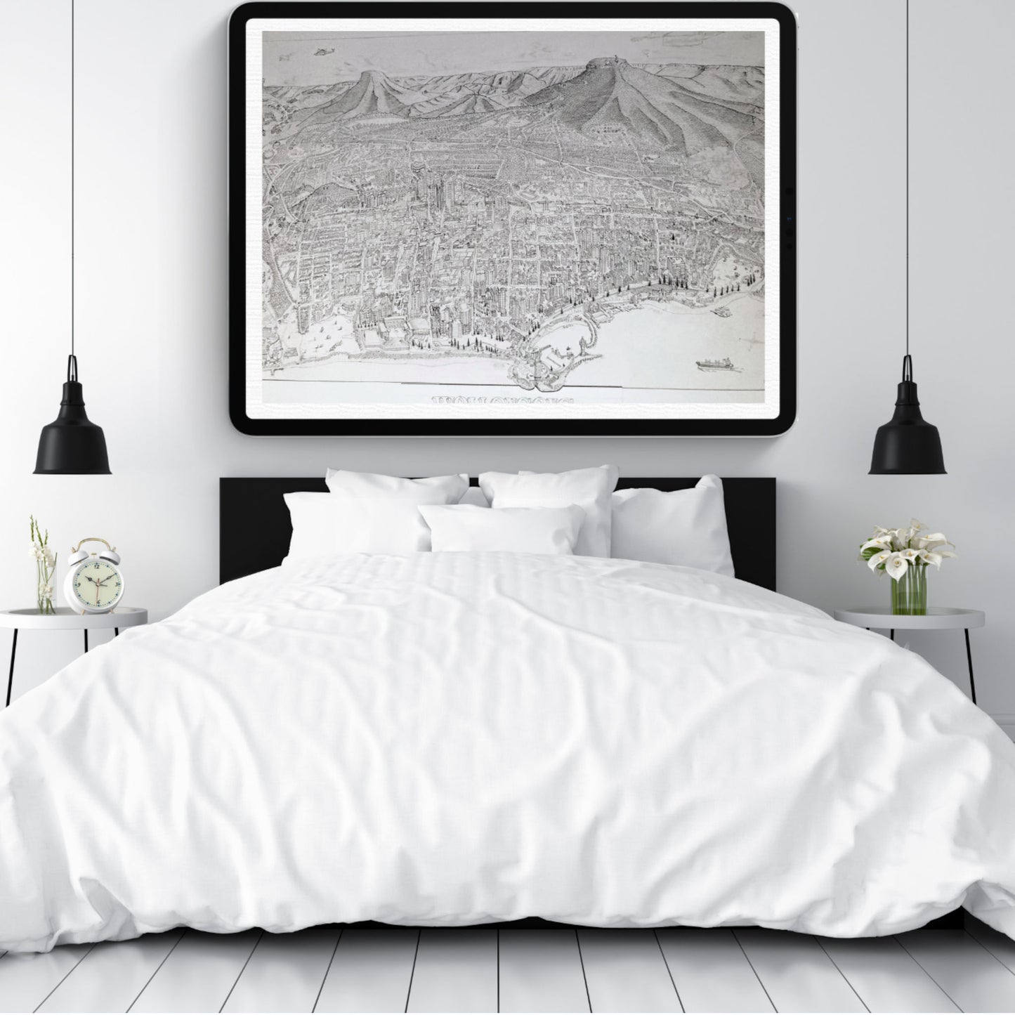 The Wollongong Map - Black & White - Limited Edition